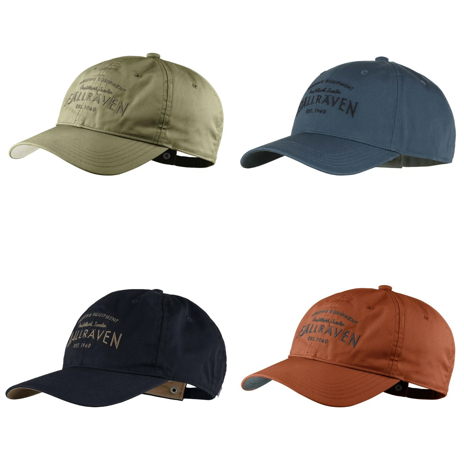 Fjallraven Cap - Fjallraven Est 1960 Cap - Blue, Green, Red - F77391 - BNWT