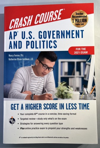 Lot of 3 - Crash Course Paperbacks AP Microeconomics, Statistics, US Government - Picture 2 of 7