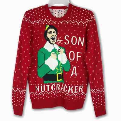 ELF Ugly Christmas Sweater M NEW Will Xmas Movie Story Nutcracker Funny  Pullover