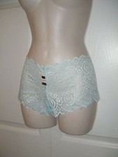 Women's Size Medium Panties Boyshorts Turquoise Blue Lace NWT