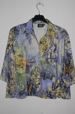 HS GINA.G - GR. 44 - Bluse bunt 3/4-Arm