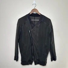 Lululemon Mula Bundle  Wrap Telemark Asymmetrical Zip Jacket Print Black Size 6