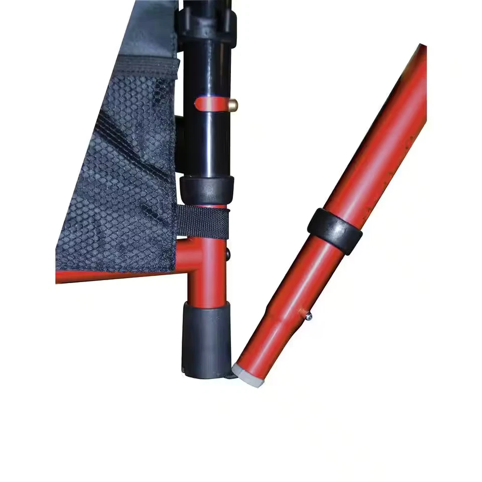 Portable Folding Travel Walker With 5 In. Wheels And Fold Up Legs | Drive Red - Image 3 of 4