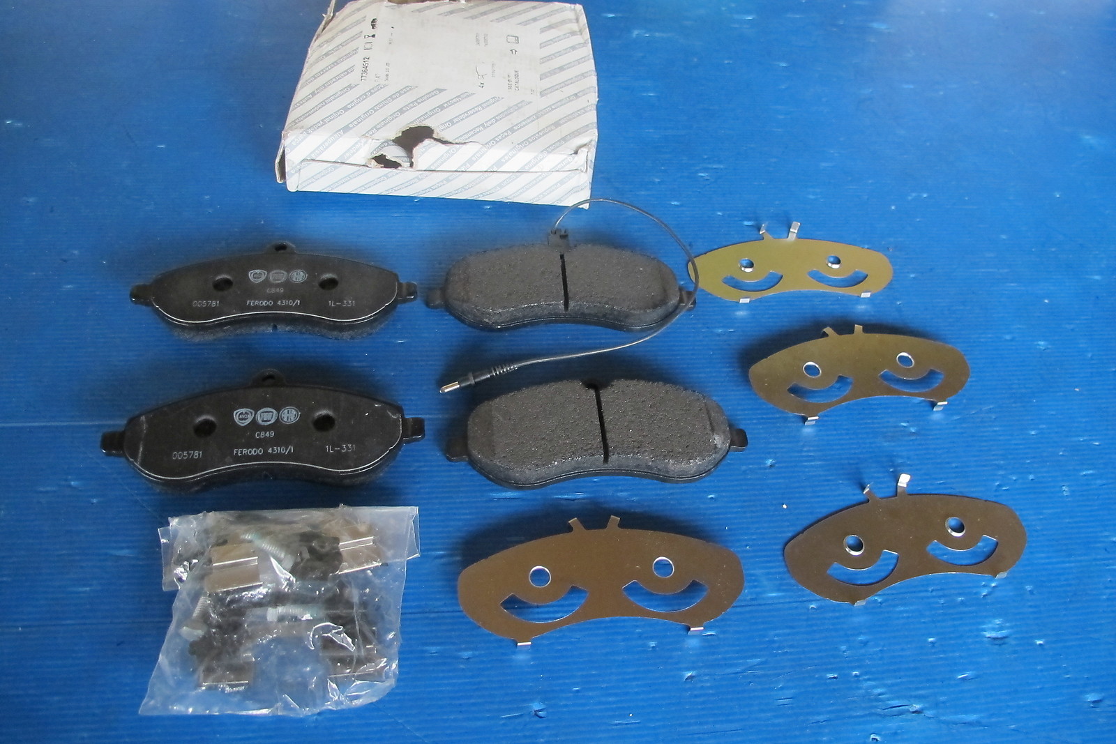 Plaquettes de frein avant pour trajets professionnels en Fiat Scudo et Jumpy