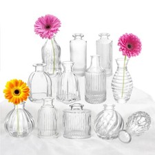 Bud Vases Set of 12, Glass Vase for Decor Centerpieces, Small Vases for Flowe...