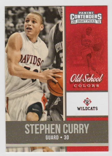 2016-17 Panini Contenders DP Old School Colors #19 Stephen Curry (Warriors)