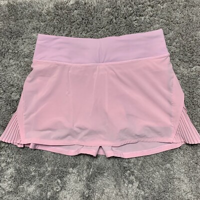 NWOT Lululemon Play Off The Pleats Skirt *Pearl Pink