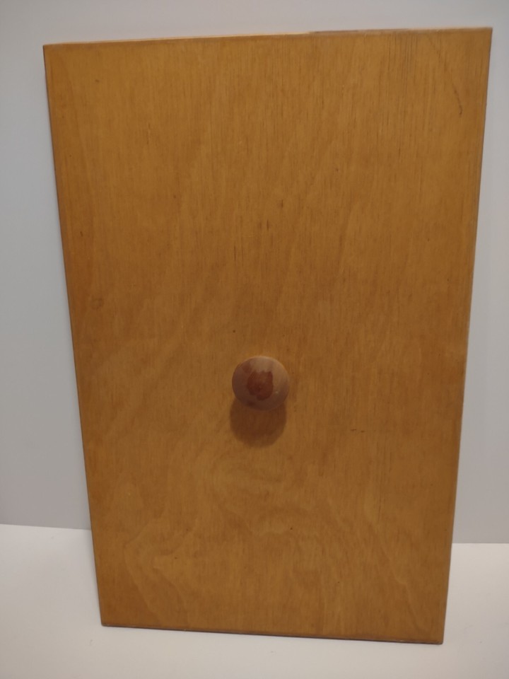 Vintage Amish Handmade Large Wicker Hamper Picnic Basket Wooden Handles