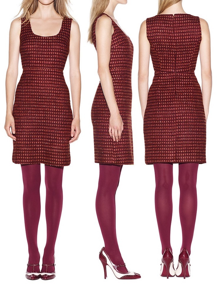randy ワンピース Asymmetry buckle tweed dress Randy Asymmetry buckle tweed dress Sサイズ