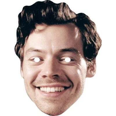 FUNKYBUNKY Harry Styles Celebrity Card Face Mask - Ready To Wear - Fancy Dress