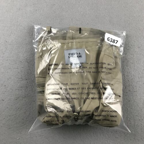 Field Stream Vest Mens Small Beige Full Zip Safari Outdoor Jacket - Picture 9 of 10