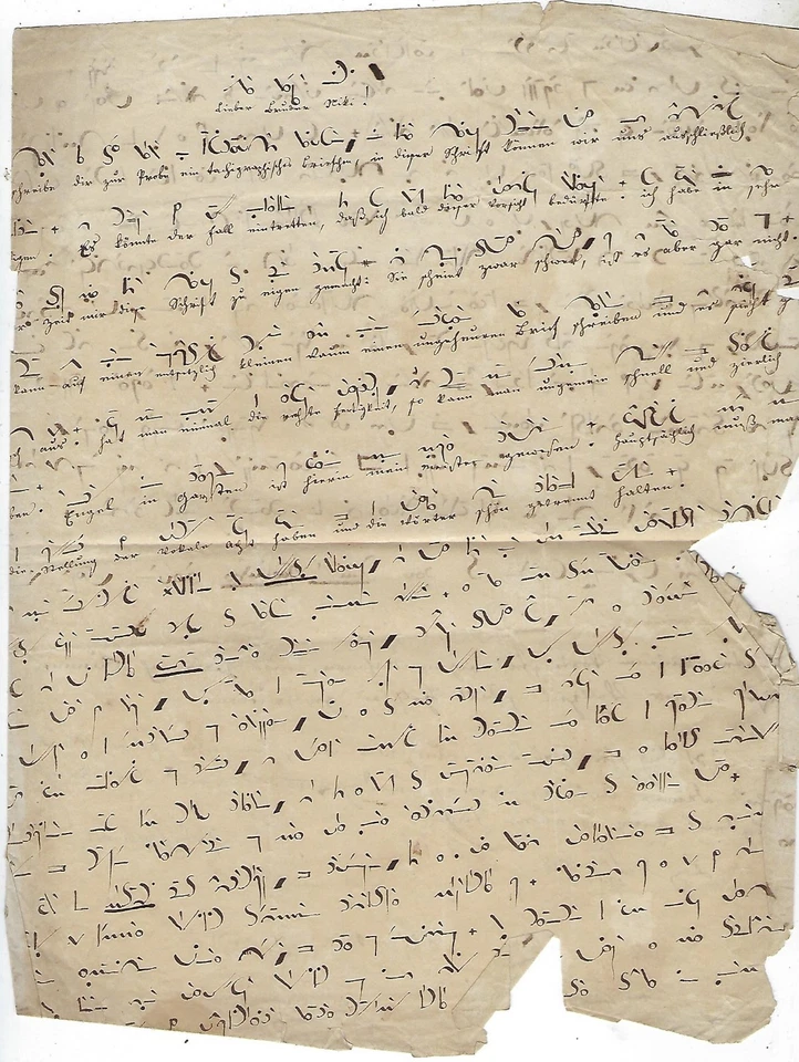 SELTSAMER FLOHMARKTFUND EINER MIR UNBEKANNTEN HANDSCHRIFT - Bild 2 von 2