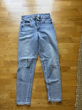 Girbaud Marithe Francois High-Rise Jeans, Size 5/6, Light Wash, Tapered
