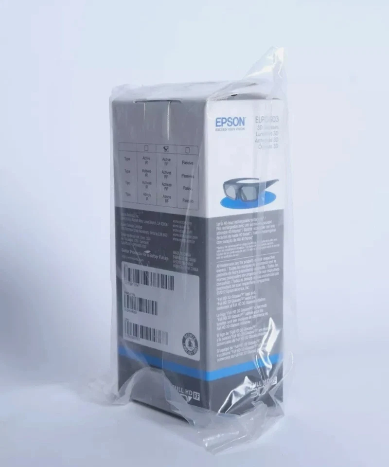 Epson ELPGS03 Active 3D RF Glasses - Genuine & New - Image 3 of 3