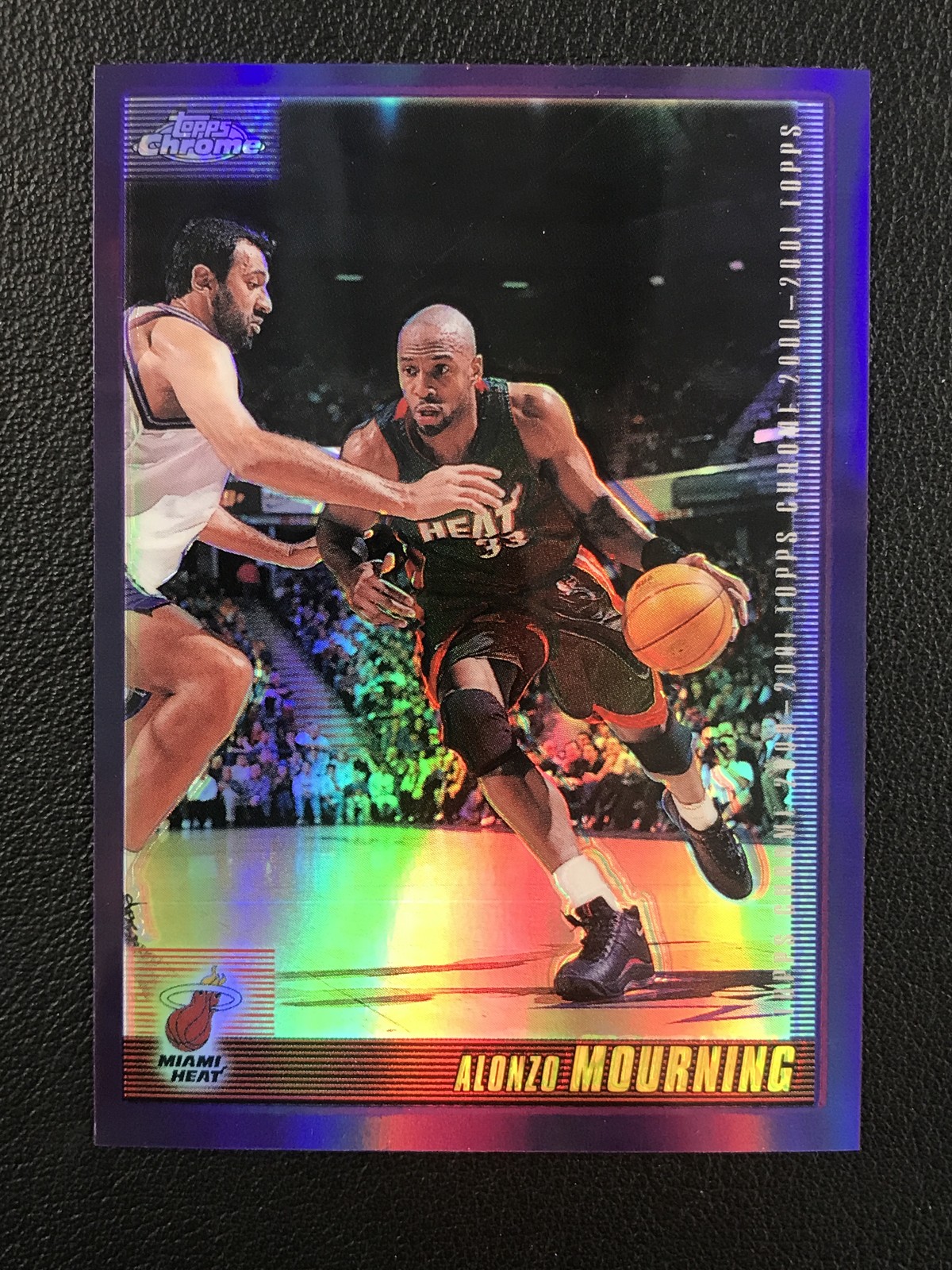 2000-01 Topps Chrome #67 Alonzo Mourning Refractors Miami Heat