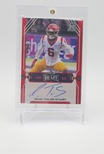 2022 Leaf Draft - Autographs Isaac Taylor-Stuart #BA-ITS Red (AU, RC)