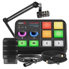 Rode Streamer X with PodMic, PSA1 Boom Arm, WS14, 3m HDMI  XLR Black 