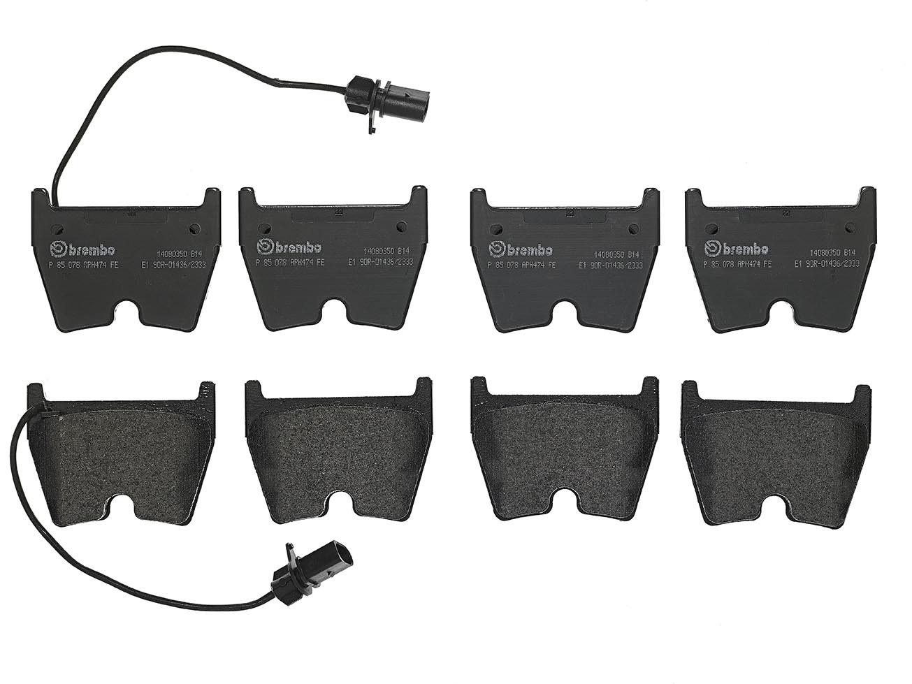 Brembo Front Low-Met Brake Pad Set with Sensor For Audi R8 RS4 RS6 4.2L V8