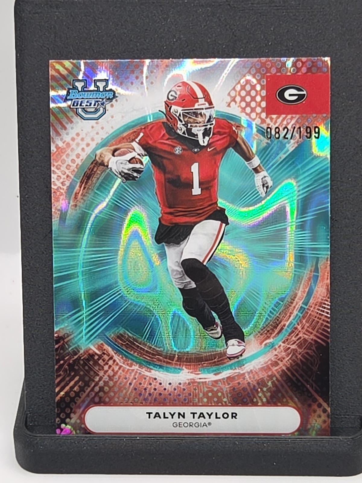 2025 Bowman U Best Talyn Taylor Aqua Lava Refractor /199 Georgia Bulldogs 