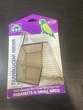 V.I.P. Translucent Bird Feeder for Parakeets  Small Birds