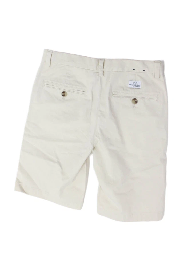 Vineyard Vines Boys Button Closure Flat Front Dress Shorts Beige Size 14 - Image 2 of 3
