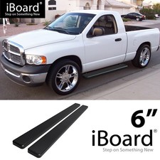 Running Board 6in Steel Black Fit Dodge Ram 1500 2500 3500 Regular Cab 02-08