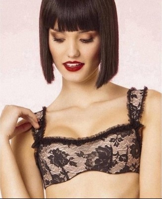 Chantal Thomass Luxury Balconette Bra   Adjustable Straps, Lace Detail