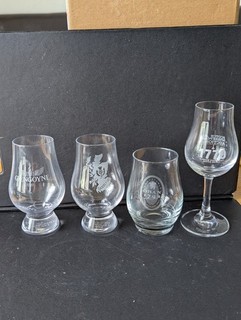 4 Different Malt Whisky Glasses. Glencairn Etc. Free Postage.
