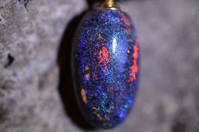9ct 20x11x6 Top Multicolor Tigerstripes Mooka Boulder Concrete Matrix Opal Austr