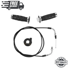Throttle Twist Grip Set with 78" Scooter Throttle Cable for GY6 50cc, 80cc, 125c