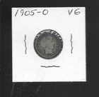 1905 o Barber Dime 10 cents