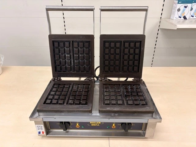 Roller Grill Double Belgian Waffle Maker (GED10)