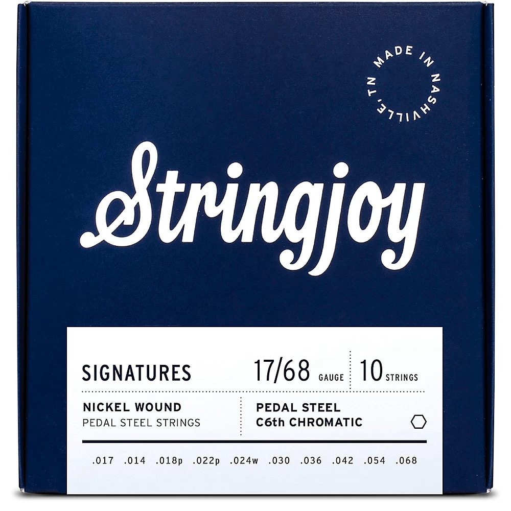 Струны Stringjoy Signatures Pedal Стальные C6th 17-68 с никелевой обмоткой 3990₽