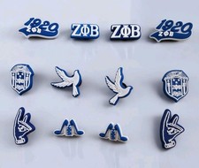 Zeta Phi Beta Croc Charms