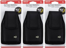Nite Ize Clip Case Hardshell Universal Rugged Holster, XL - Vertical 3-Pack