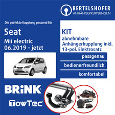 Für SEAT Mii electric Typ KF1 / KE1 06.2019-jetzt AHK abn +13pol spez E-Satz TOP