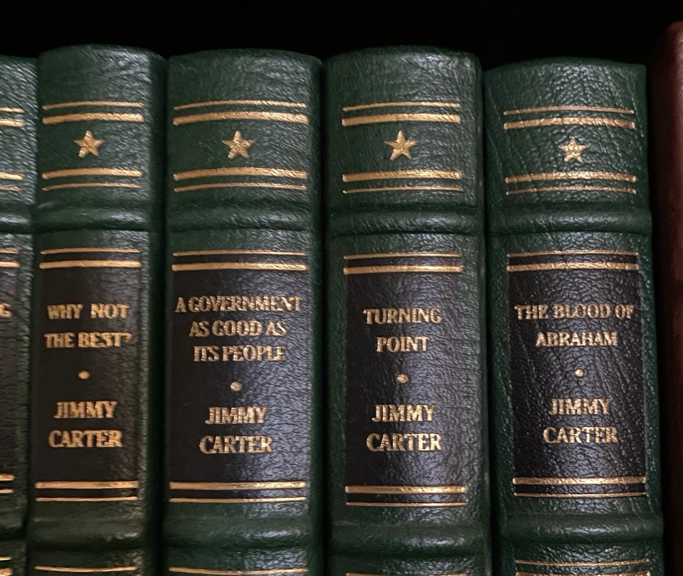 Easton Press Jimmy Carter Library 7 Vol. Complete Set 1 Signed Leather #28 NEW! - Imagem 3 de 4