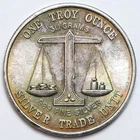 1oz Silver Trade Unit Round - .999 Fine - One Troy Ounce - Excellent Color!