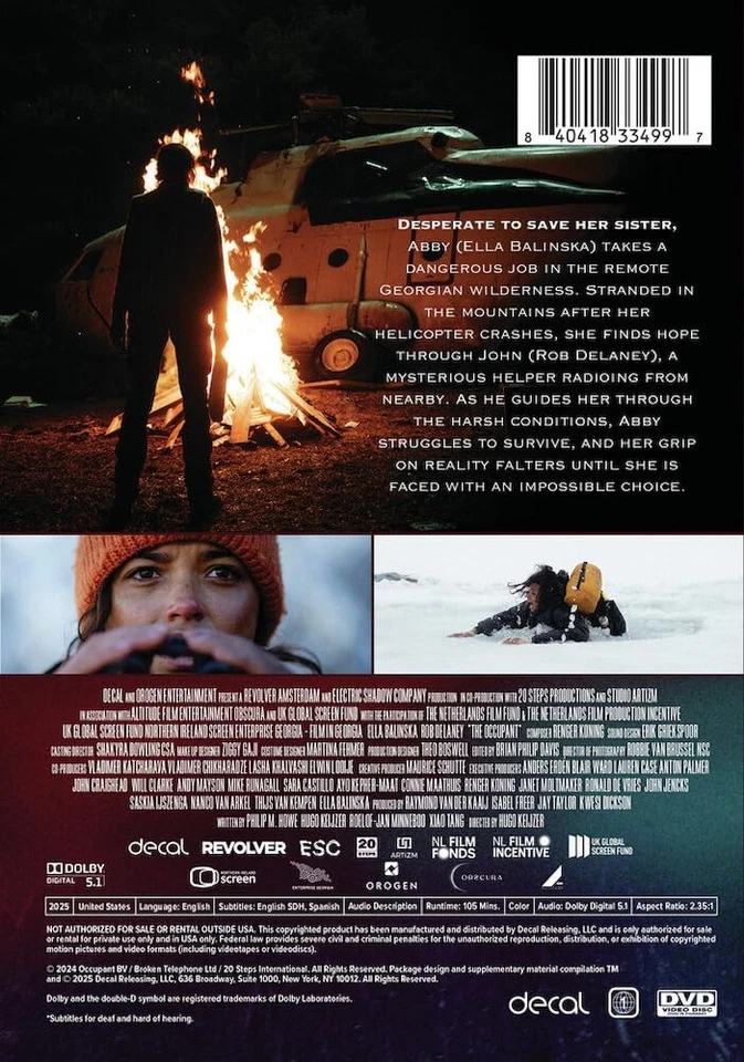 The Occupant (DVD) Ella Balinska Rob Delaney Va Hugo Keijzer - Image 2 of 2