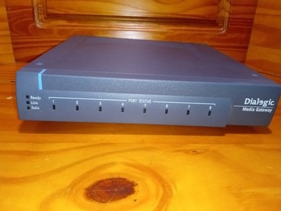Dialogic DMG1008LSW PIMG80LS 8-Port PBX Media Gateway with AC Adapter