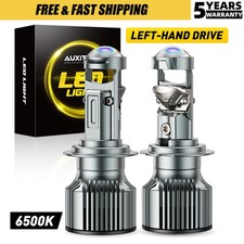 Pair H7 Led Headlight Headlamp 6500k White Lamp Bulbs With Hd Fisheye Lens Y19