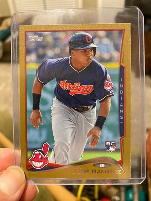 2014 Topps Gold #424 Jose Ramirez /2014 Cleveland Indians RC Rookie