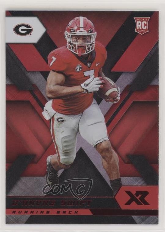 2020 Panini Chronicles Draft Picks Xr Rookies Mirror Red D'Andre Swift #8 RC 6f5
