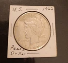 1922 P Silver Peace Dollar Extremely Fine