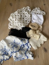 Vintage Bobbin And Crochet Lace Ecru Cotton Trim, Assorted Bundle French