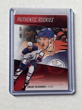 2023-24 SP Game Used Authentic Rookies Red Vincent Desharnais #216 Oilers /227