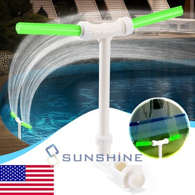 #ad #ad Luminous Pool Fountain Pressure Pump Jets Water Sprinkler Waterfall Dual Spray $28.59