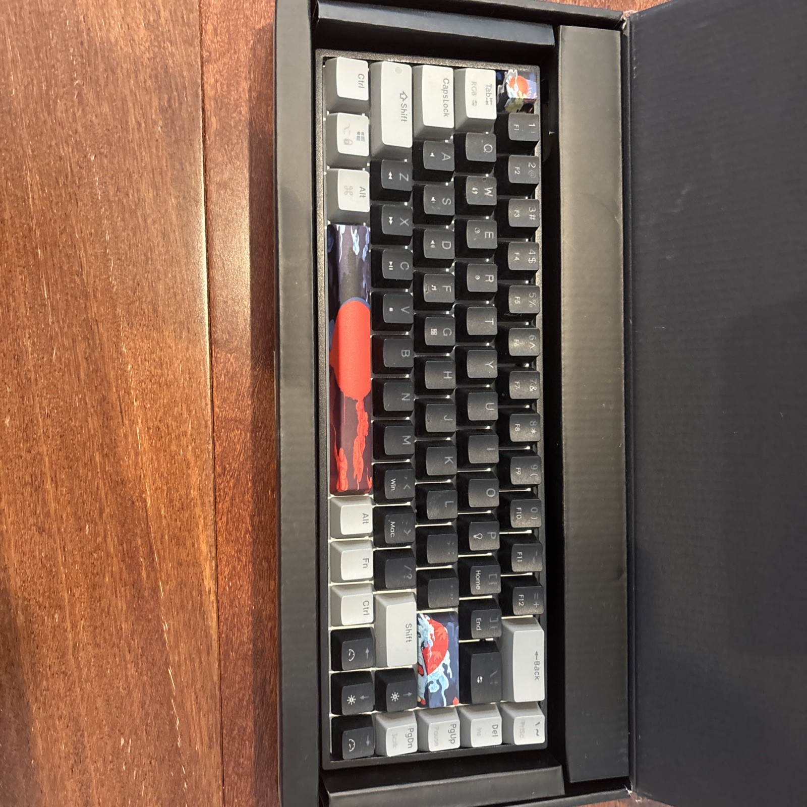 SURMEN Mechanical Gaming Keyboard Lighted Japanese Sun Black