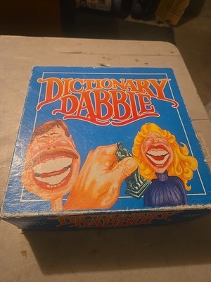 Vintage DICTIONARY DABBLE 1993 The Original Word Bluffing Board Game Complete 