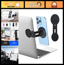Adjustable Magnetic Phone Holder for Laptop & Monitor, Compatible with iPhone 17